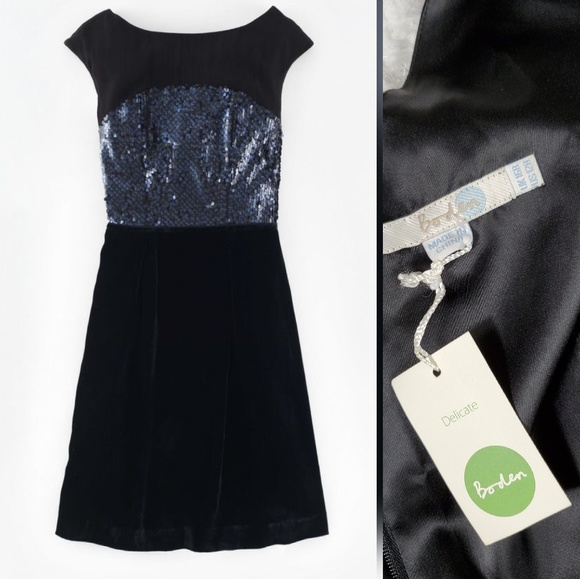 boden velvet sequin party dress